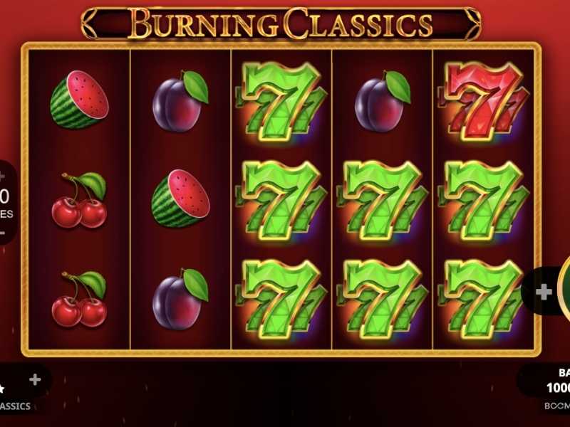 Funciones del juego burning classics